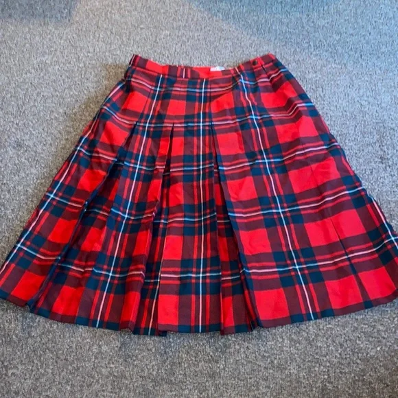 Highland Kilt Company Scotland Wool Kilt Skirt Red Pure wool - Picture 2 of 8